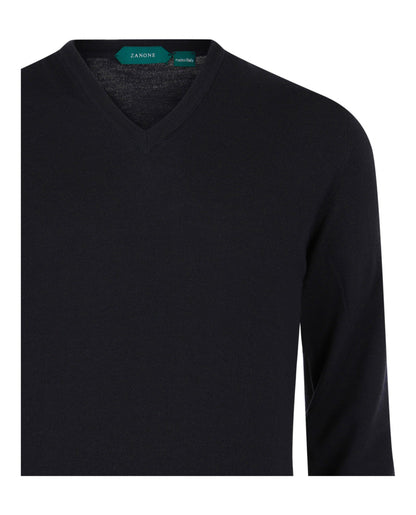 Slowear Zanone V-Neck Wool Blend Sweater