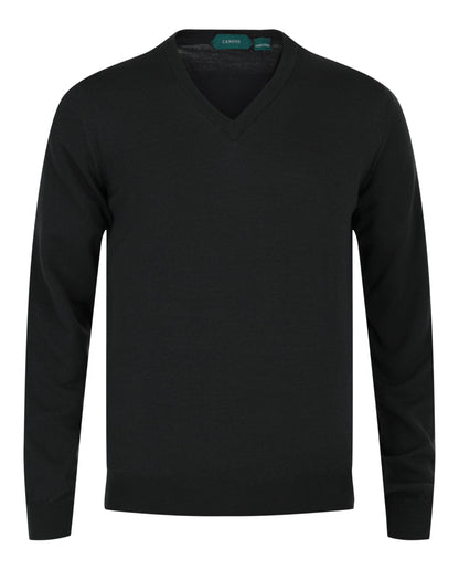 Slowear Zanone V-Neck Wool Blend Sweater