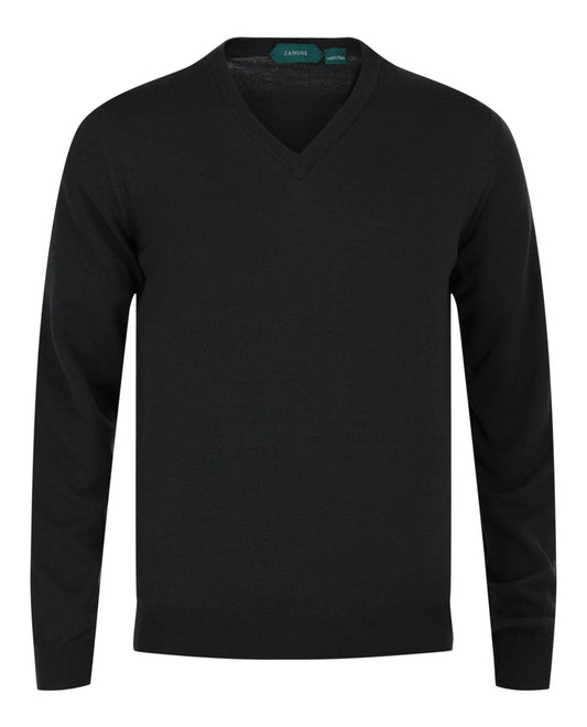 Slowear Zanone V-Neck Wool Blend Sweater