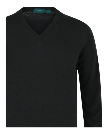 Slowear Zanone V-Neck Wool Blend Sweater