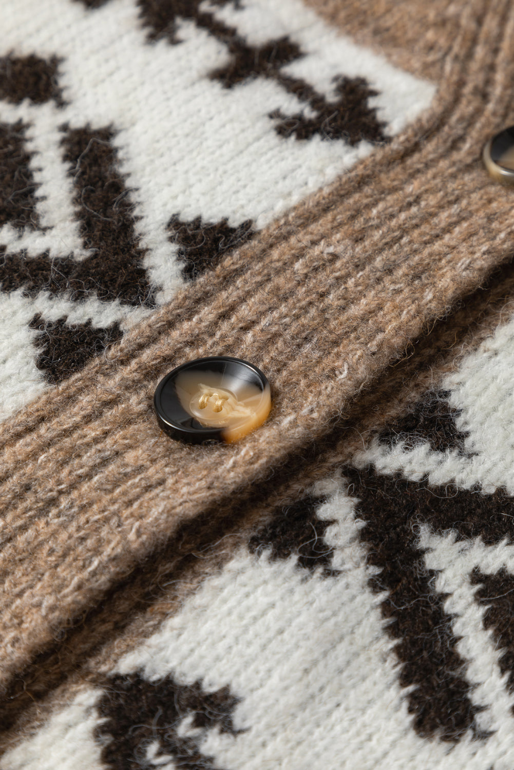 Threaded Pear Adelynn Geometric Pattern Front Sweater