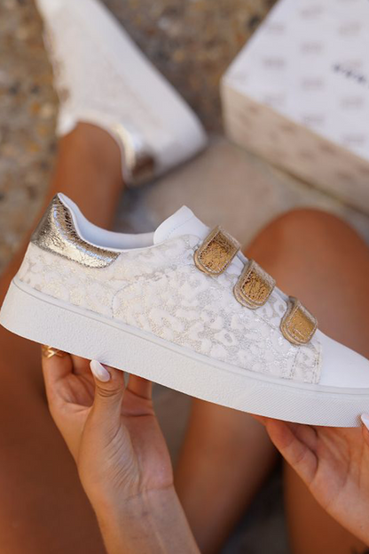 Threaded Pear Esther Straps Pu Leather Sneakers
