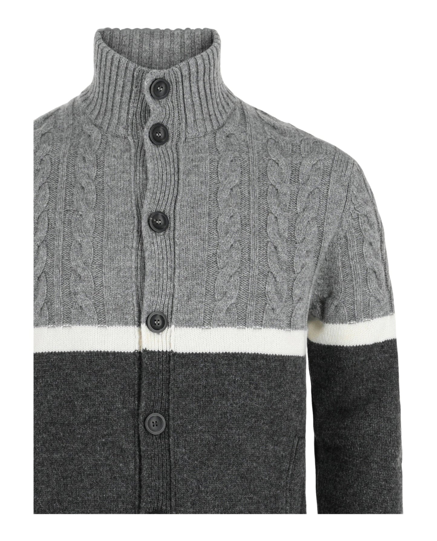 Slowear Zanone Button-Up Sweater