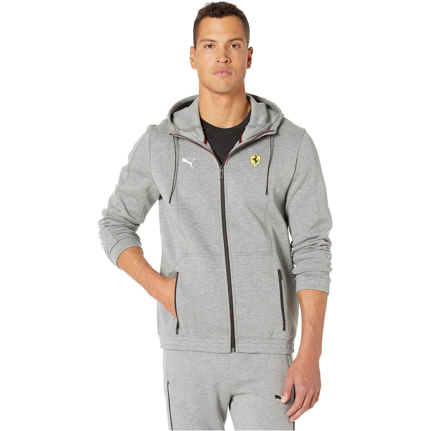 Puma Men's Sf Scuderia Ferrari Hooded Sweat Jacket Jackets
