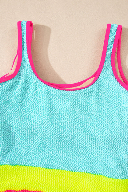 Threaded Pear Hanna Patchwork One Piece Swimsuit