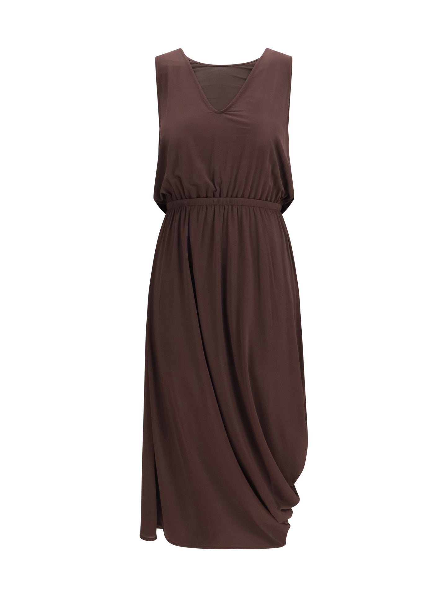 Dress Draped Midi Fig