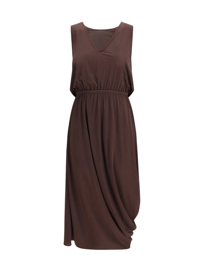 Dress Draped Midi Fig