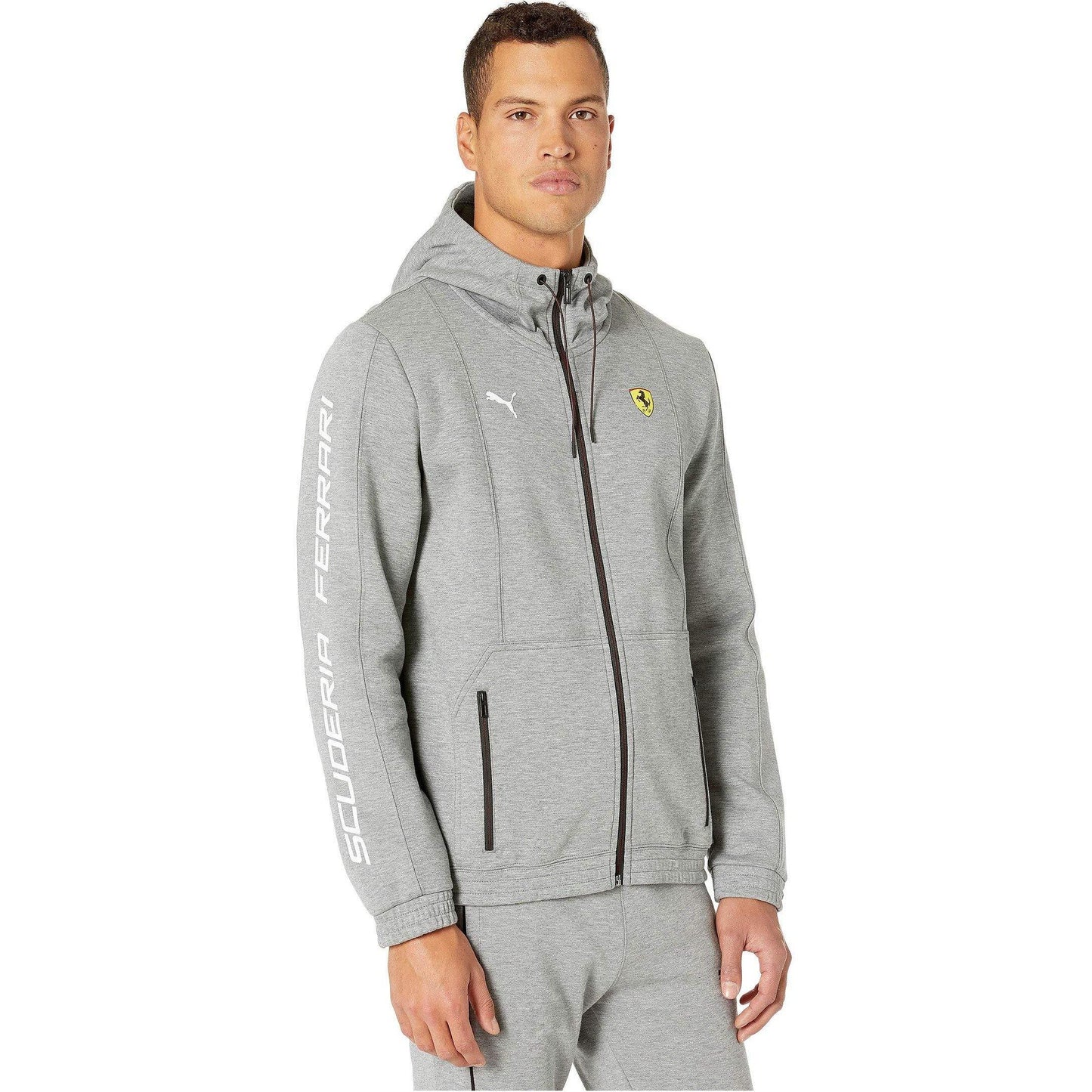 Puma Men's Sf Scuderia Ferrari Hooded Sweat Jacket Jackets
