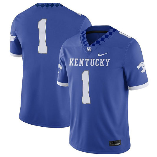 Nike Men's #1 Kentucky Wildcats Football Game Jersey Jerseys