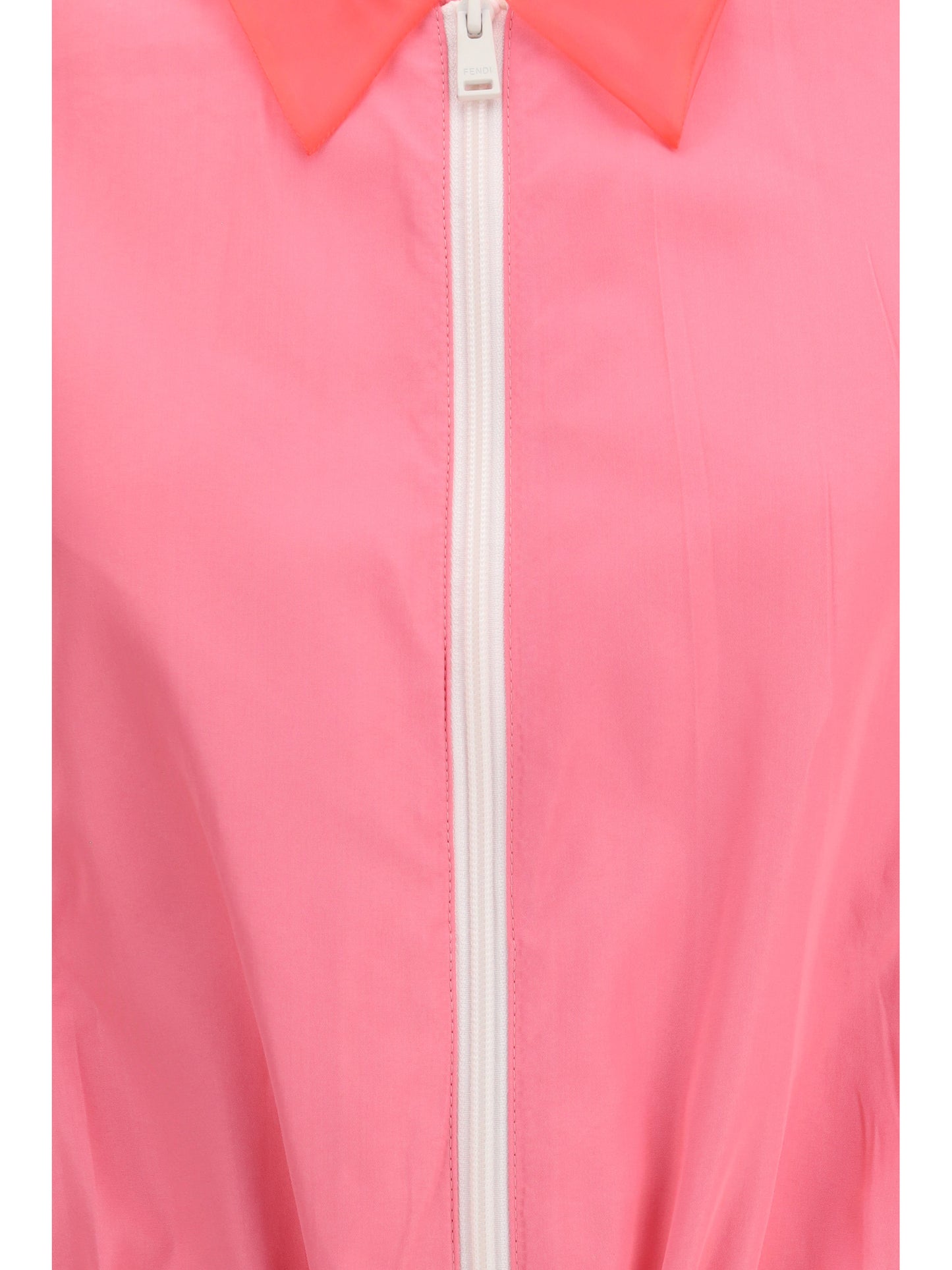 Bomber Blouson in Pink Viscose