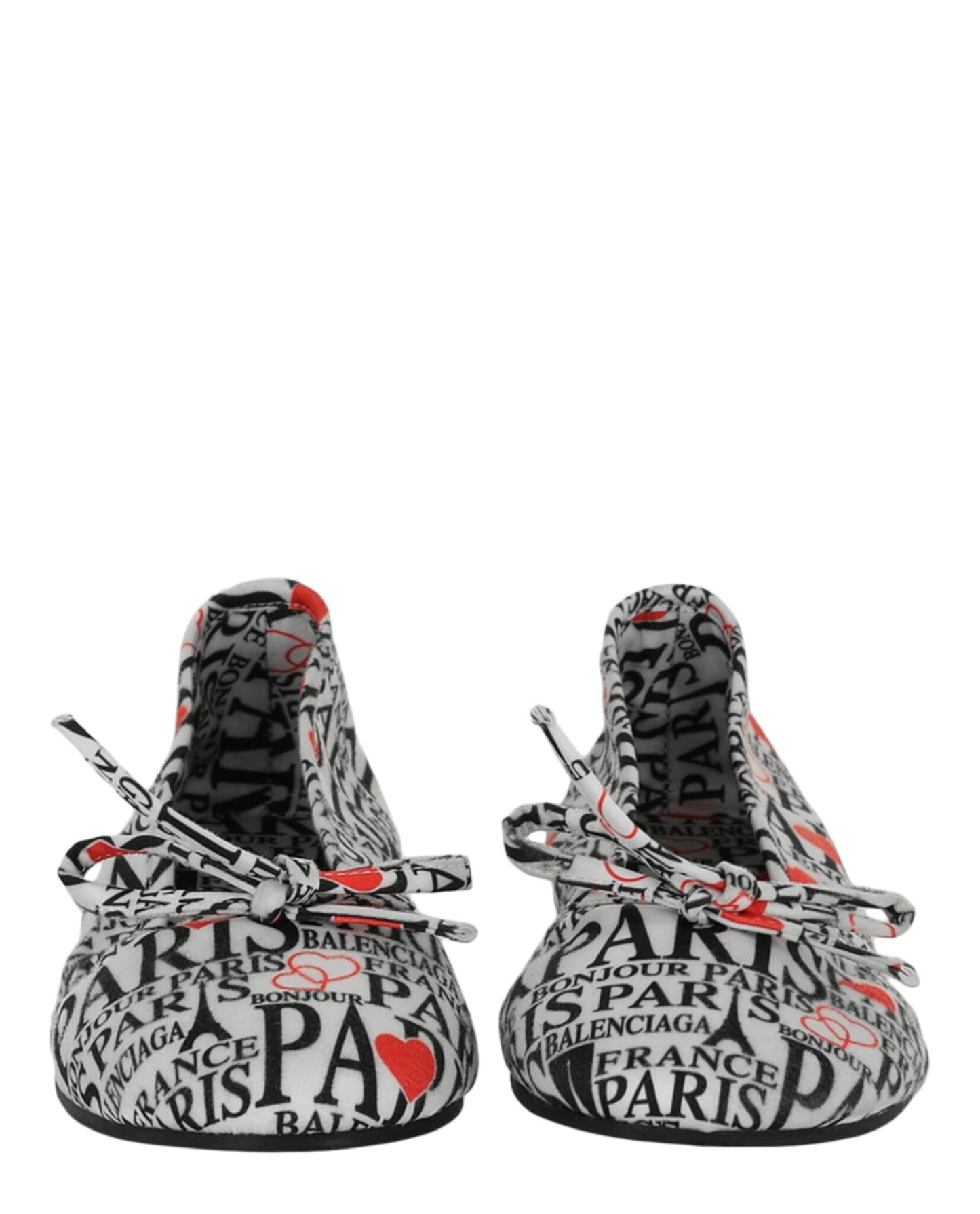 Balenciaga Leopold Printed Ballet Flats