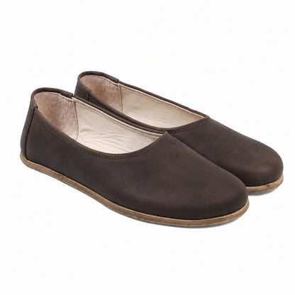 Dark brown-