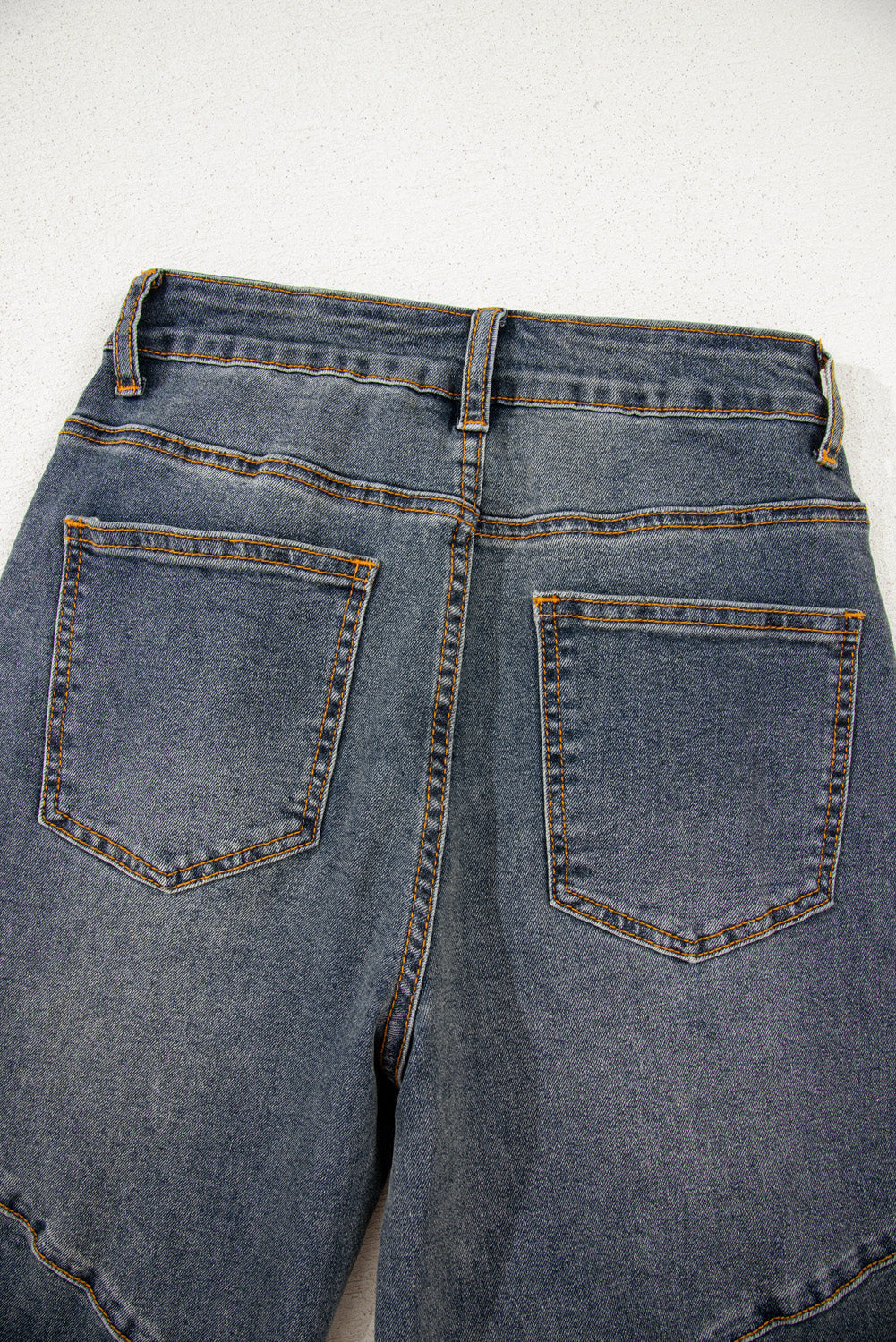 Threaded Pear Alaya Straight High Waist Jeans