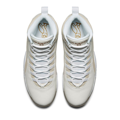 Air Jordan Men's Retro 10 'Drake Ovo White' Sneakers