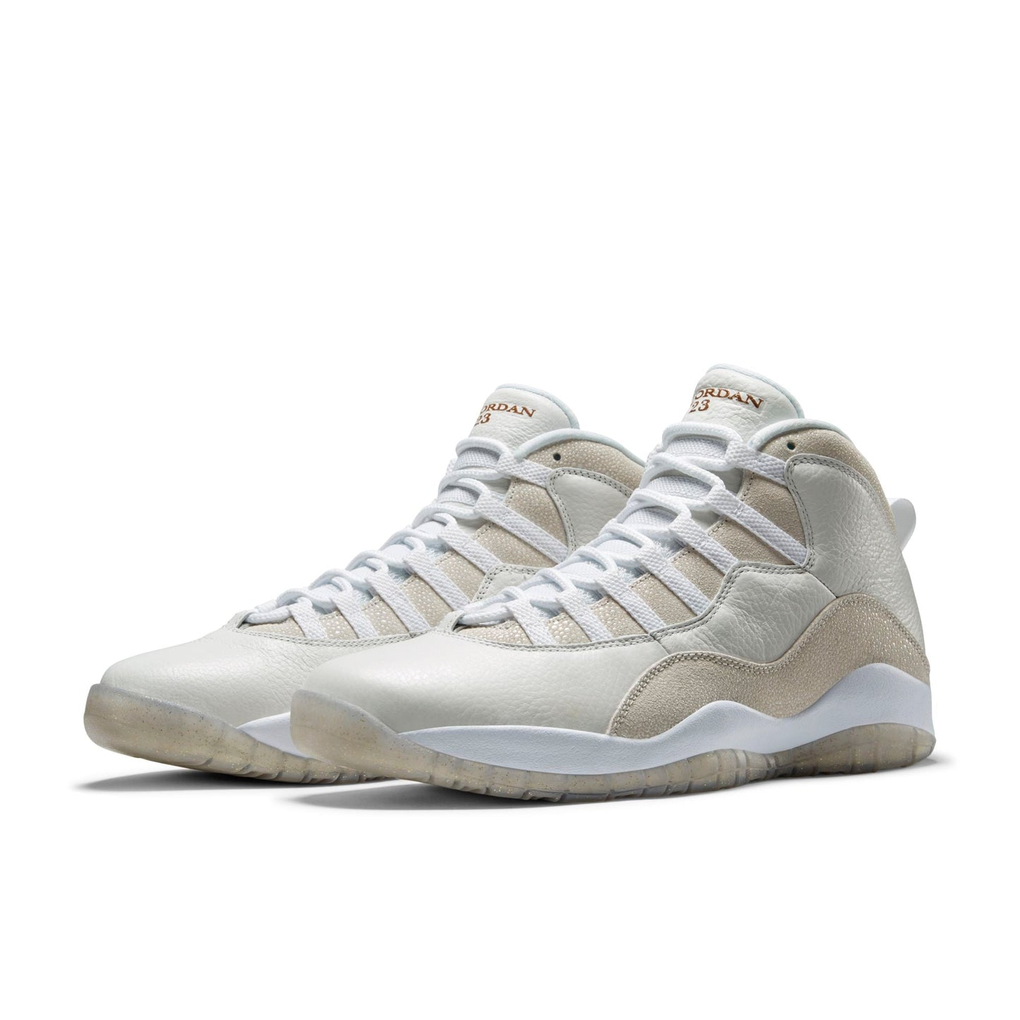 Air Jordan Men's Retro 10 'Drake Ovo White' Sneakers