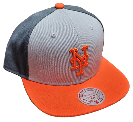 Mitchell & Ness Men's MLB Triple Play Liberty Snapback Mets Snapback Caps