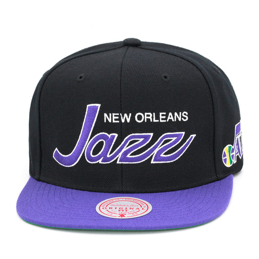 Mitchell & Ness Men's NBA Team Script 2.0 Snapback Hwc Jazz Snapback Caps