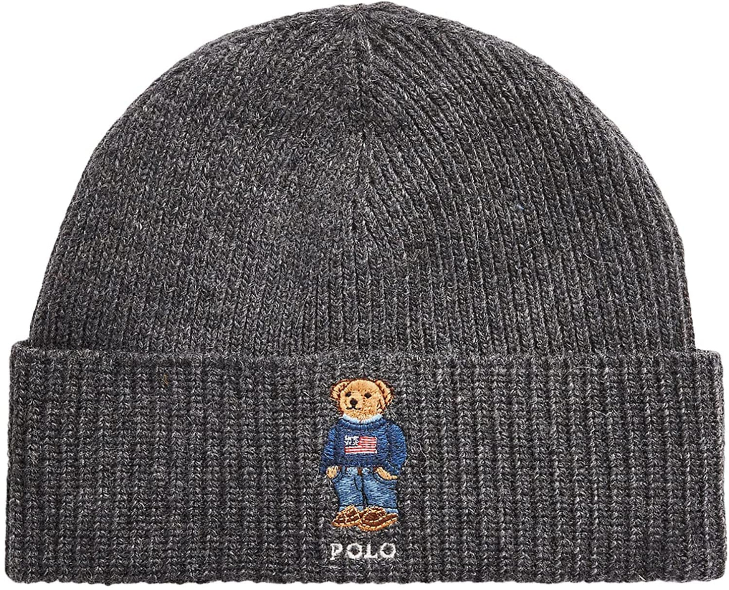 Polo Ralph Lauren Men's Solid Flag Bear Beanie Hats