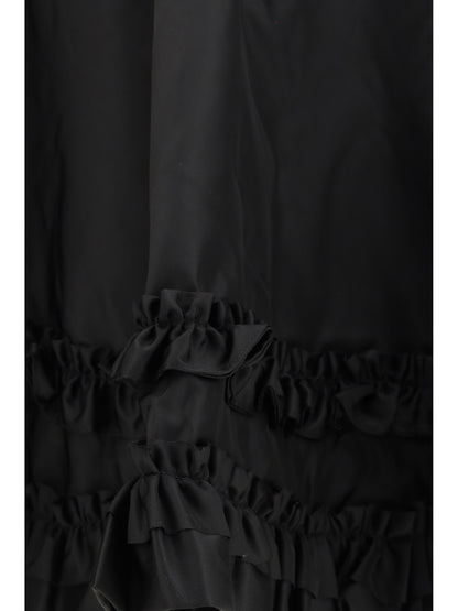 Skirt Duchesse Nylon Mini Frill Black