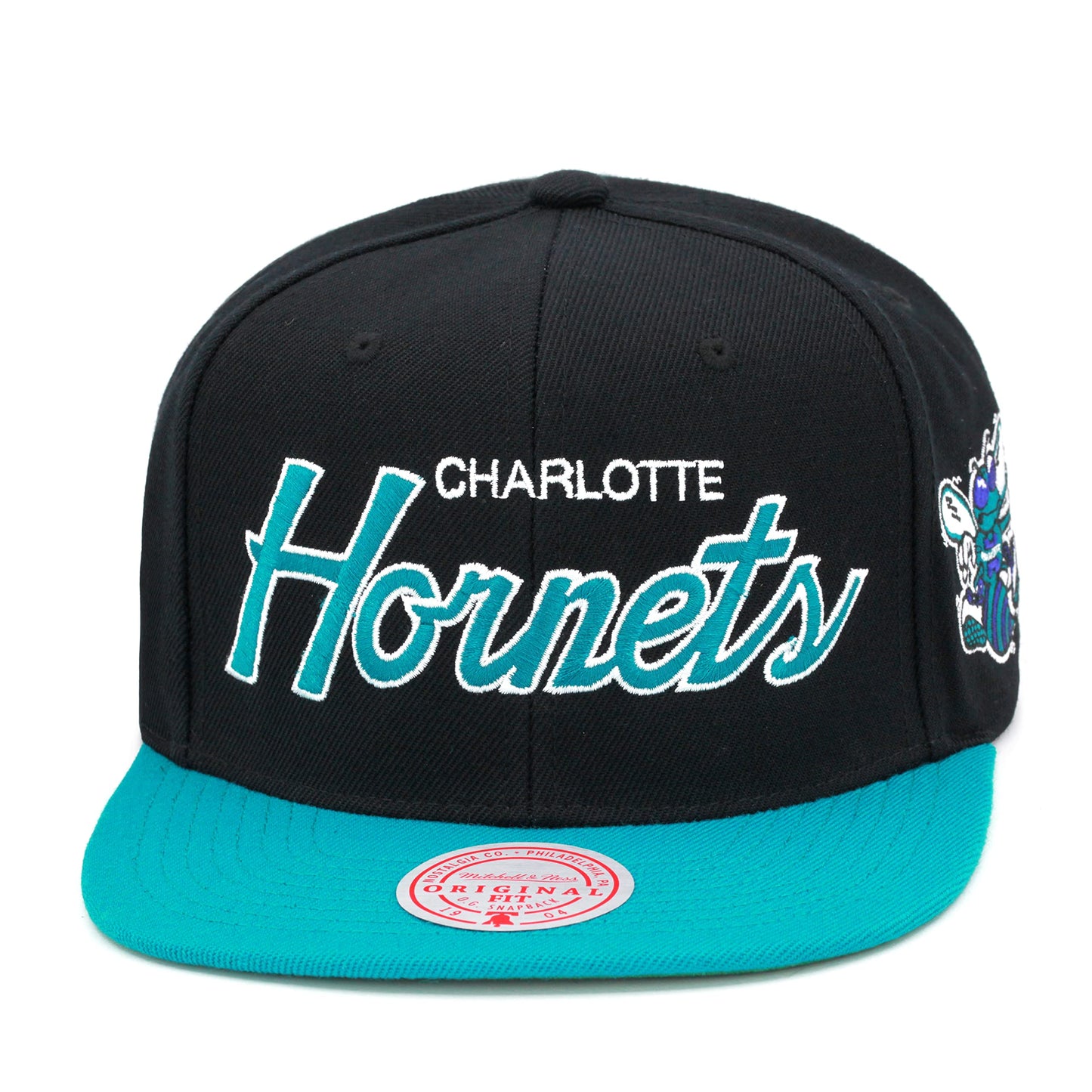 Men's Mitchell & Ness NBA Team Script 2.0 Snapback Hwc Hornets