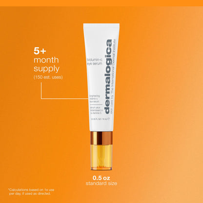 Dermalogica Biolumin-C Eye Serum - Vitamin C Eye Cream for Dark Circles, Fine Lines & Wrinkles - Anti-Aging Eye Serum for Women & Men