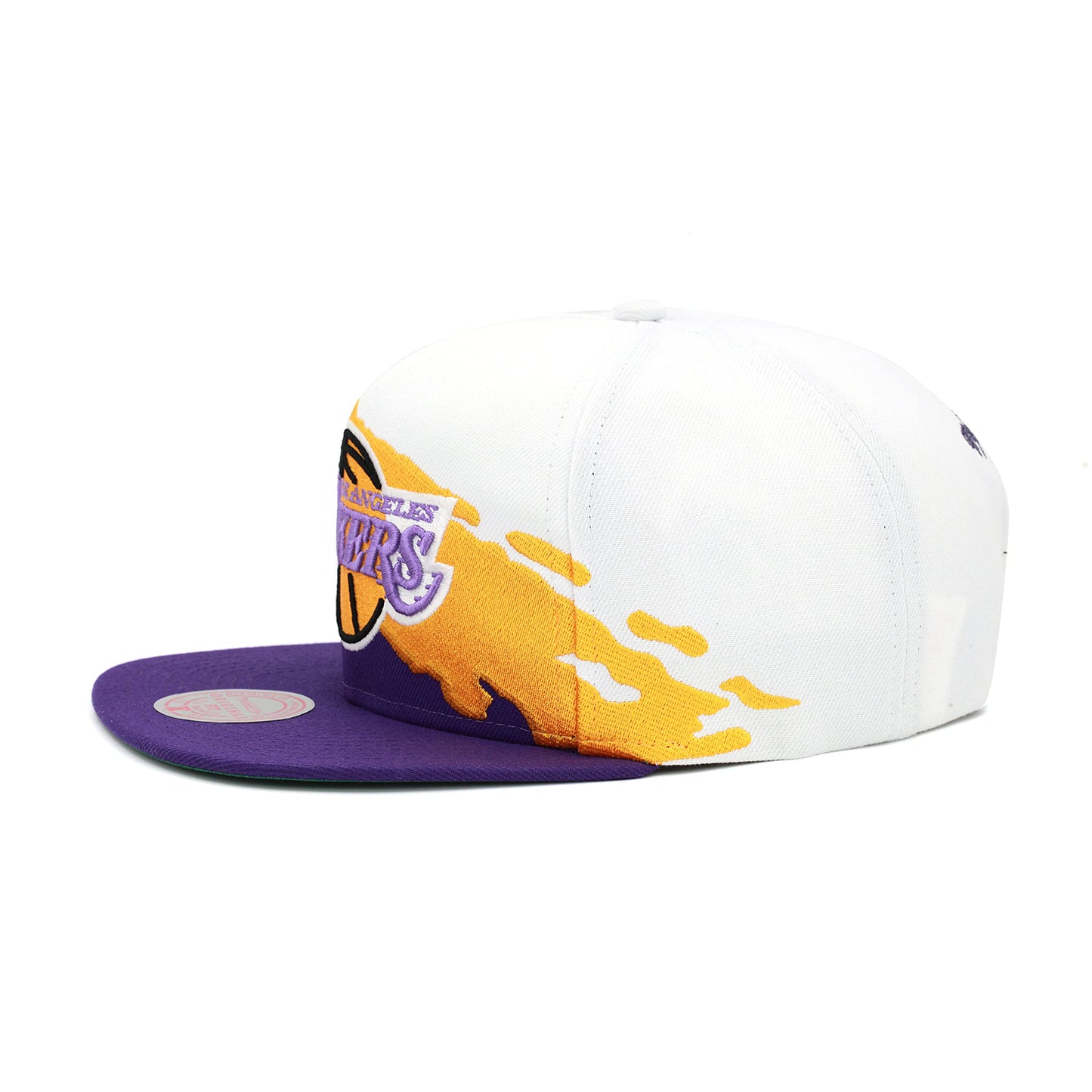 Men's Mitchell & Ness NBA Paintbrush Snapback Hwc Lakers - White-Purple