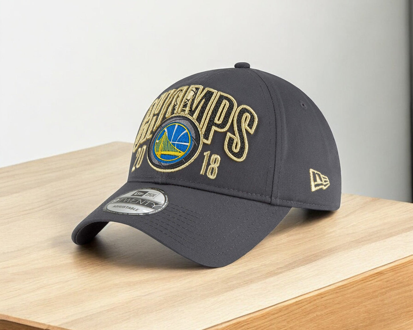 Men's New Era NBA Golden State Warriors Champs 18 9Twenty Strapback