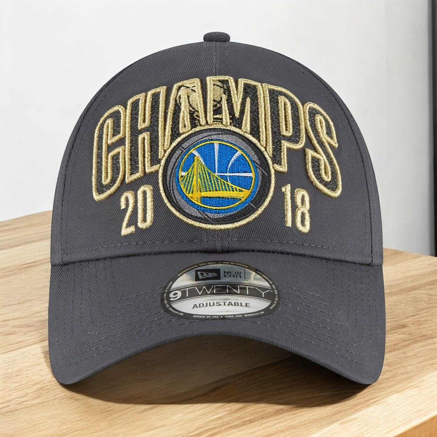 Men's New Era NBA Golden State Warriors Champs 18 9Twenty Strapback