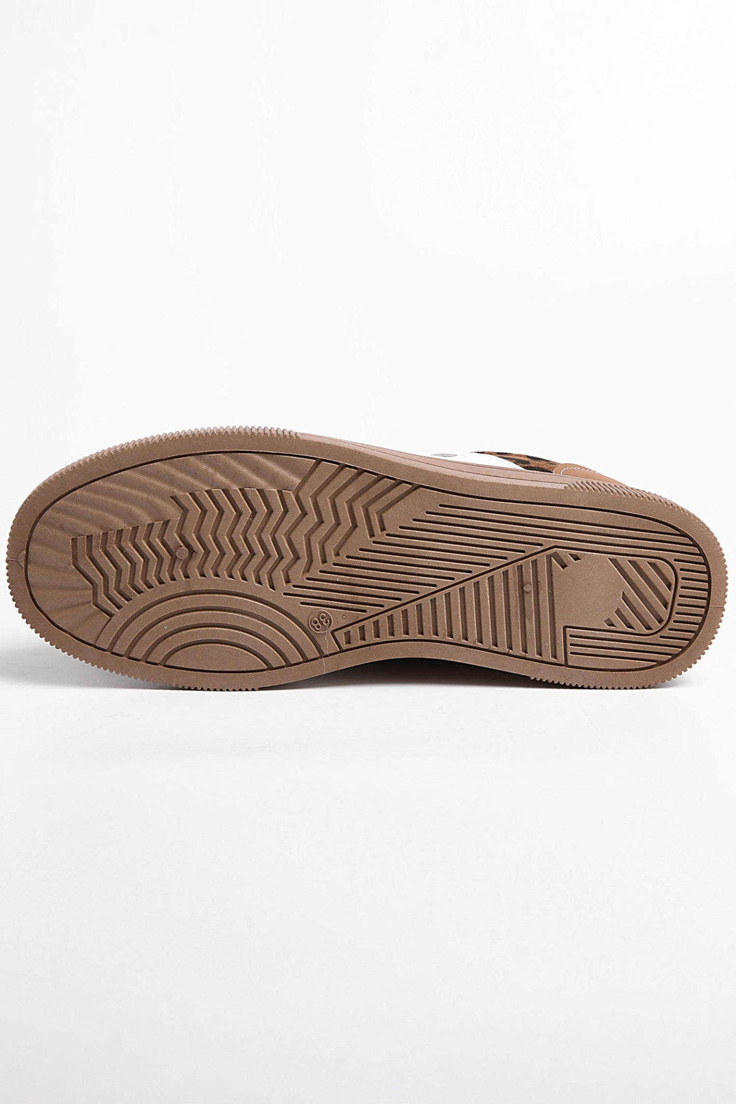 Threaded Pear Lila Leather Patchwork Flat Sneakers