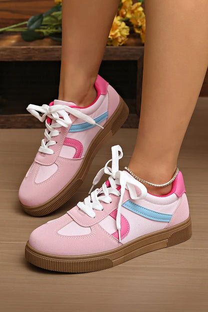 Threaded Pear Mila Lace Up Flat Shoes