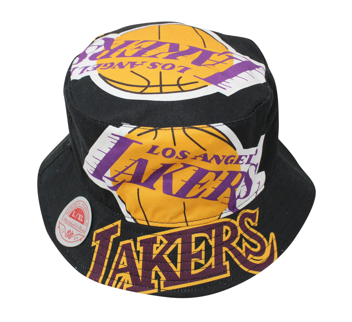 Men's Mitchell & Ness NBA Cut Up Bucket Hwc Lakers