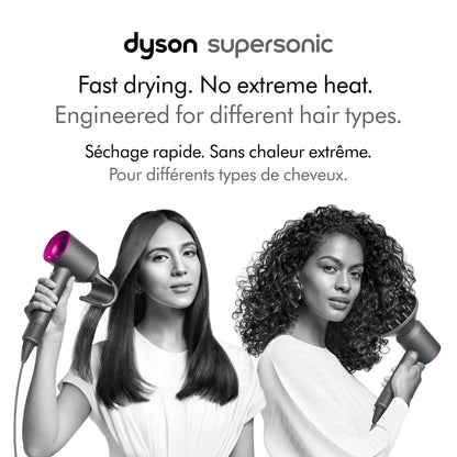 Dyson Supersonic Hair Dryer & Display Stand in Fuchsia/Iron
