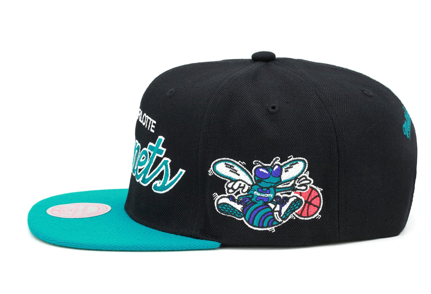 Men's Mitchell & Ness NBA Team Script 2.0 Snapback Hwc Hornets