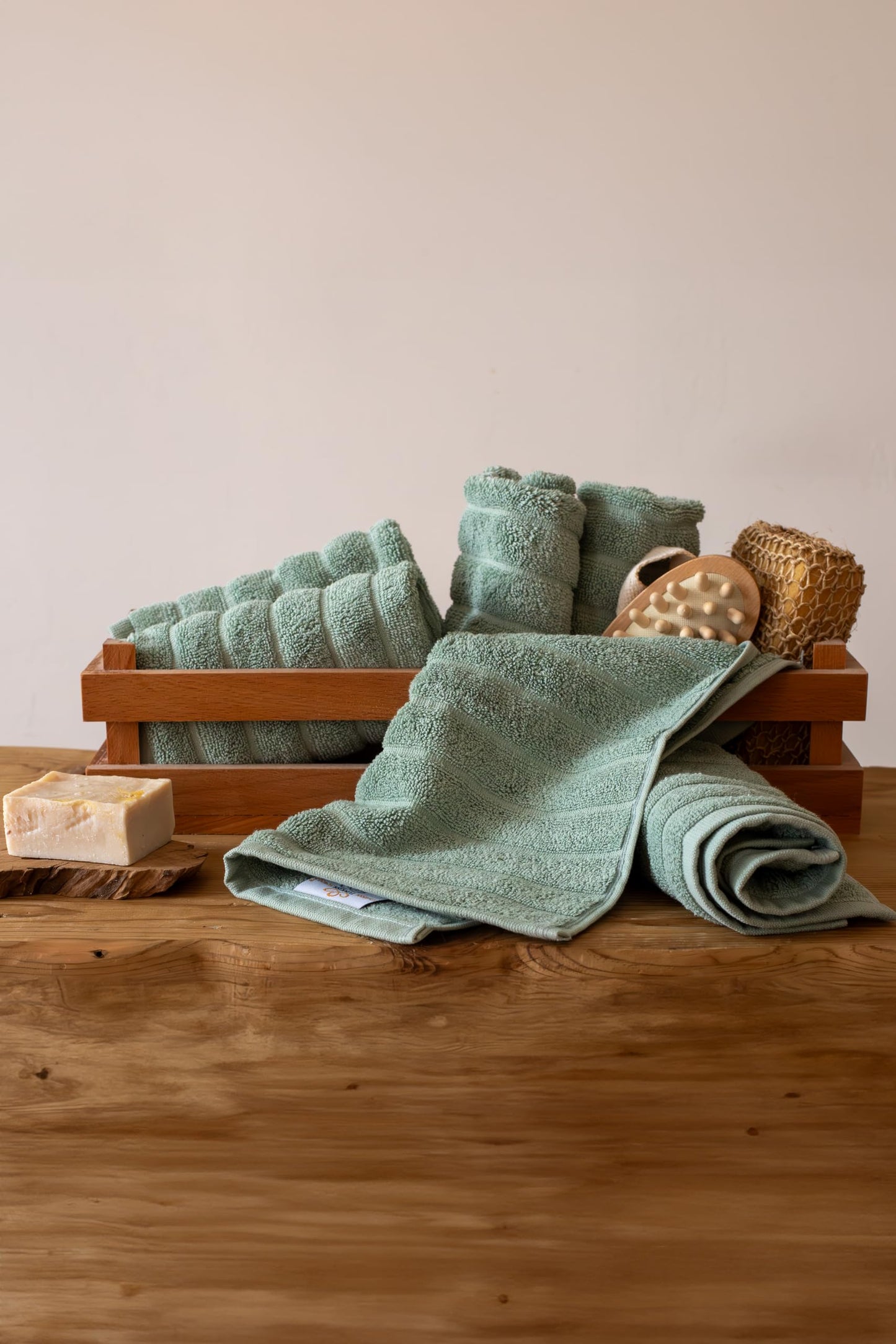 Classic Turkish Towels 100% Turkish Cotton Washcloths Set of 6, Absorbent & Quick Dry, Face Towels Wash Cloths for Hotel, Spa & Gym I 13"x13" - Classic Turkish Towels