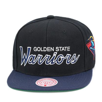 Mitchell & Ness Men's NBA Team Script 2.0 Snapback Hwc Warriors Snapback Caps