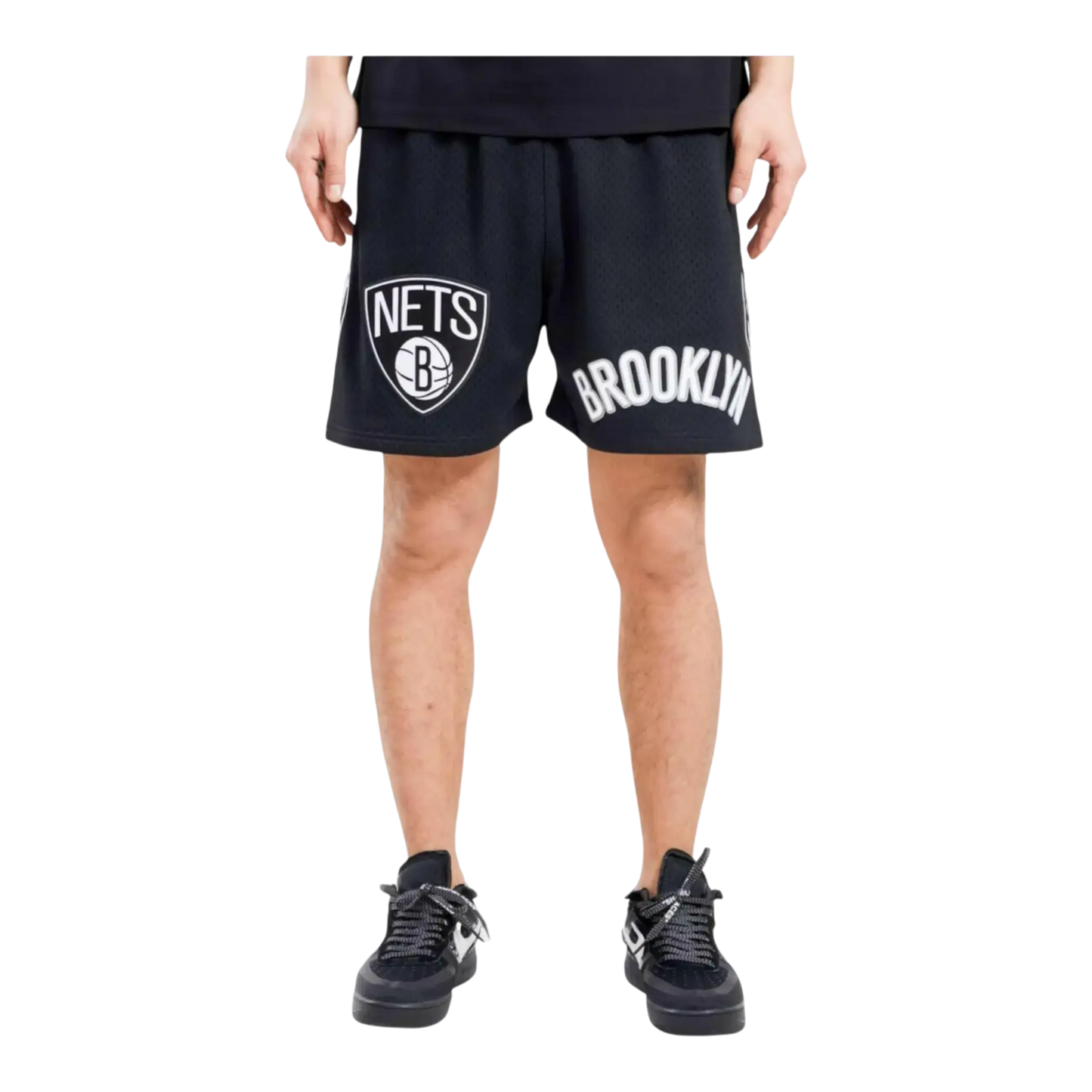 Pro Standard Brooklyn Nets Logo Pro Team Men Mesh Shorts Black