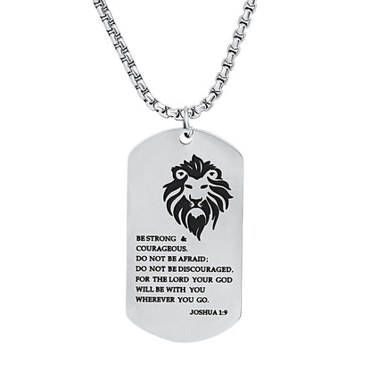 Be Strong…. Dog Tag Pendant