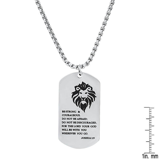 Be Strong…. Dog Tag Pendant