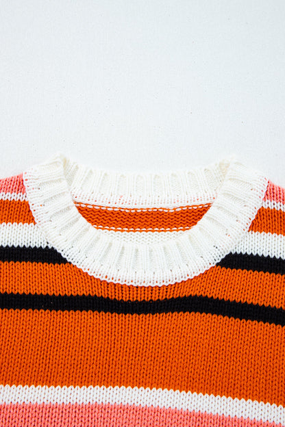 Threaded Pear Mirissa Shoulder Cropped Pullover Sweater