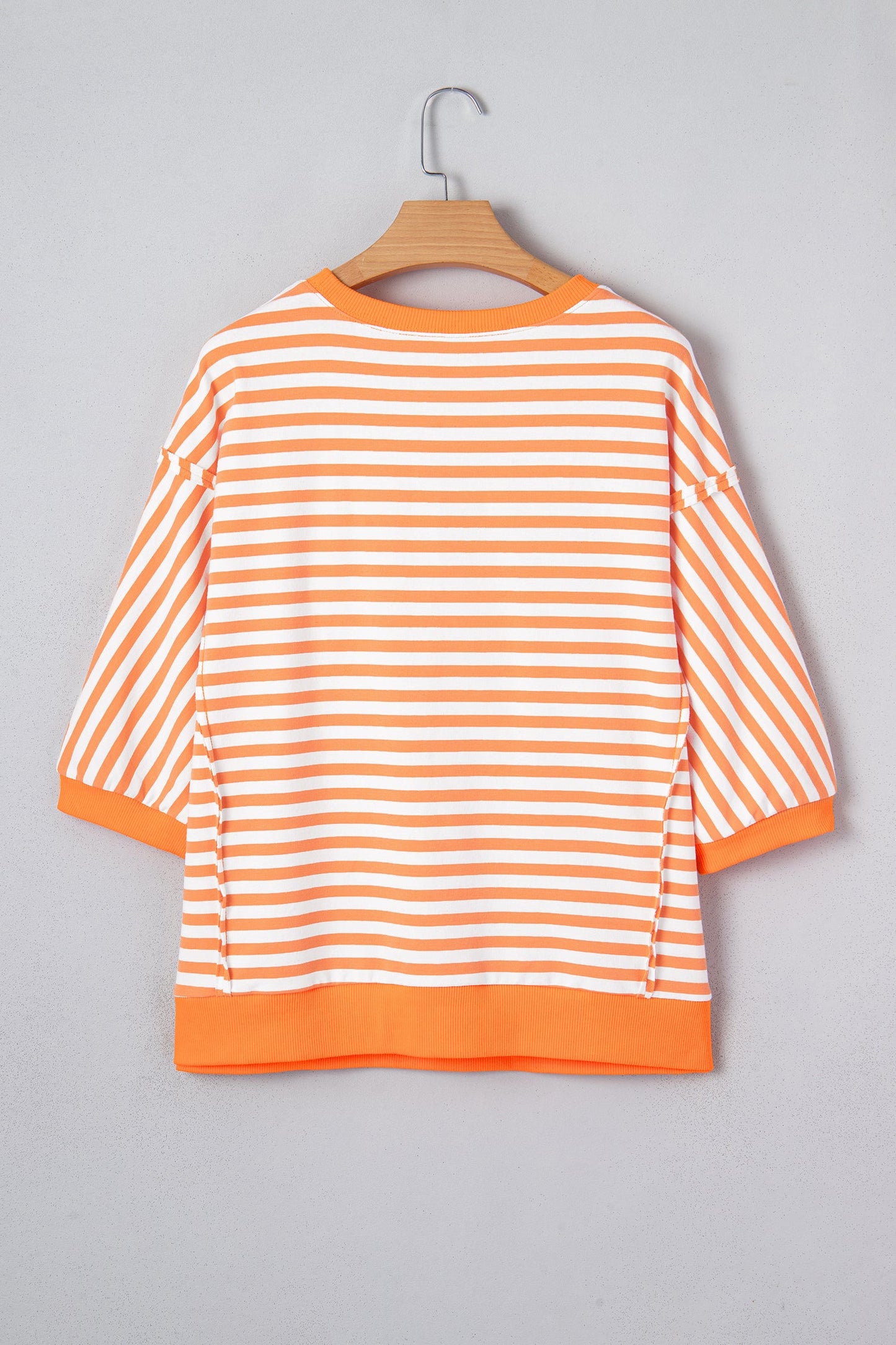 Threaded Pear Dulce Seam Patchwork Pullover Top