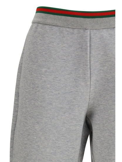 Trousers Cotton Jersey Grey Melange