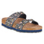 Watercolor Flower Navy