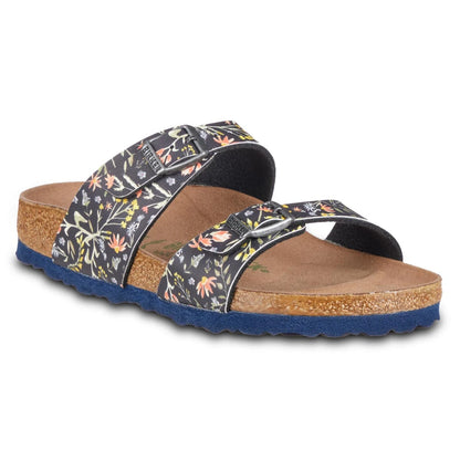 Watercolor Flower Navy-