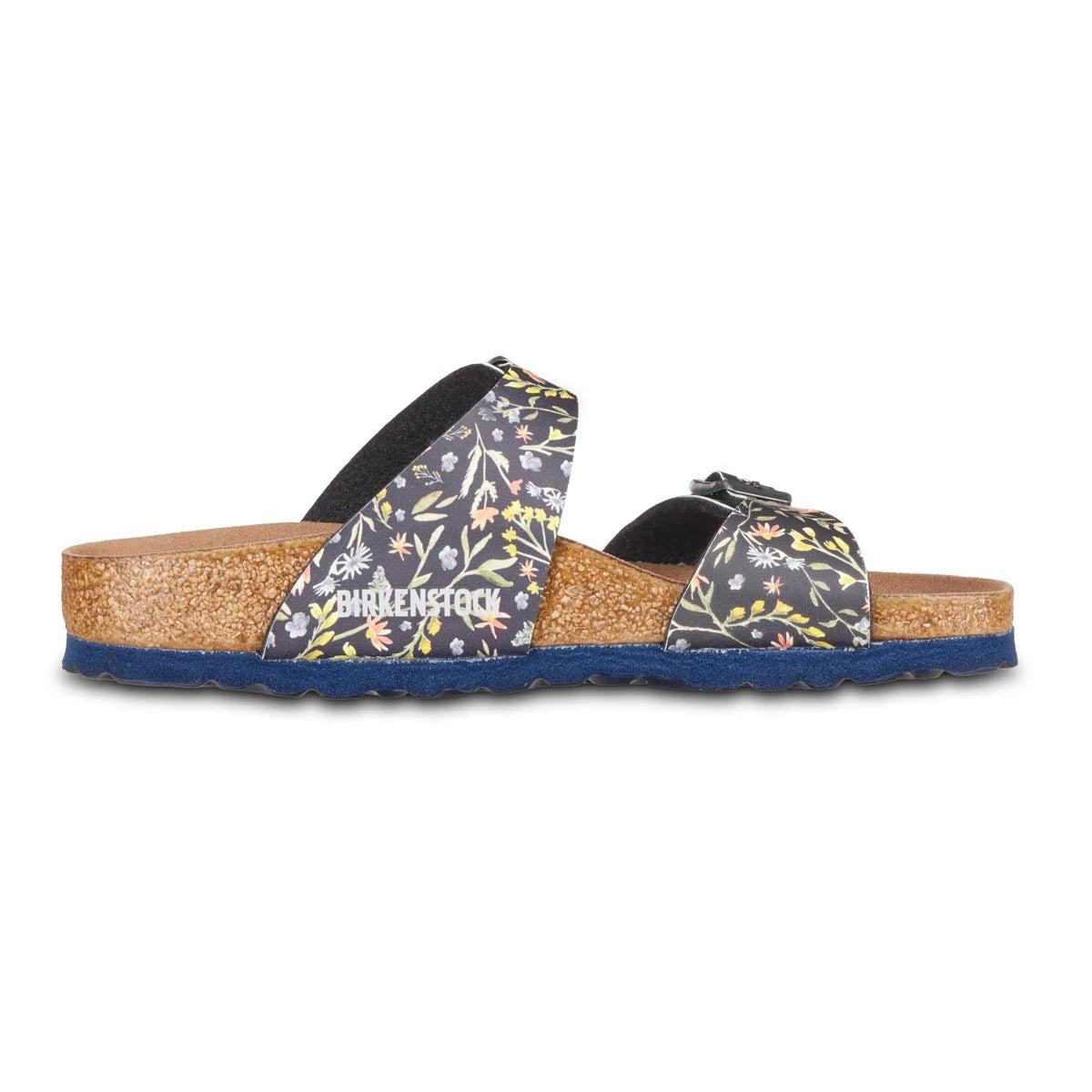 Watercolor Flower Navy-