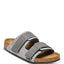 gray leather felted