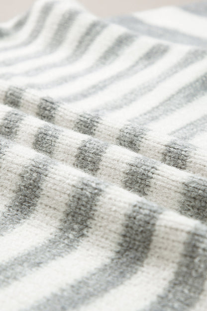 Threaded Pear Dylan Stripe Drop Shoulder Sweater