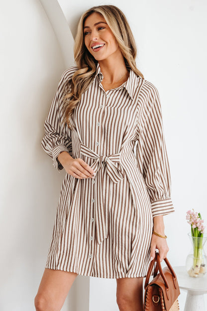 Threaded Pear Hanna Sleeve Down Mini Shirt