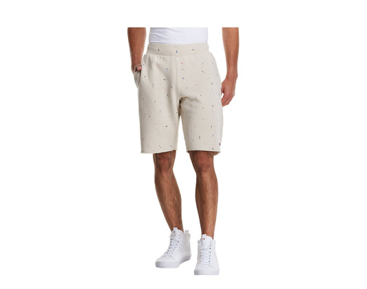 Champion C Life Reverse Weave Paint Splatter Men's Shorts — Pebblestone