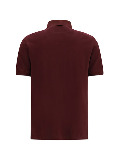 Polo Shirt Burgundy/Grey