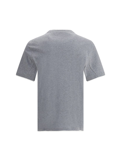 Two-Tone Double-Layer Cotton T-Shirt